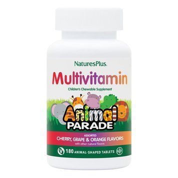 Вітаміни та мінерали Natures Plus Animal Parade Children's Multivitamin, 180 жувальних таблеток - Асорті CN9470-5 фото