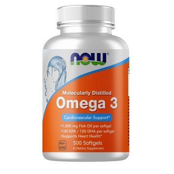 Жирні кислоти NOW Omega-3, 500 капсул CN2578 фото