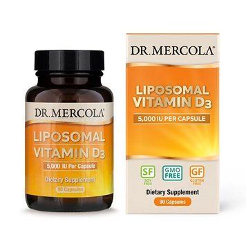 Вітаміни та мінерали Dr. Mercola Liposomal Vitamin D3 5000 IU, 90 капсул CN7114 фото