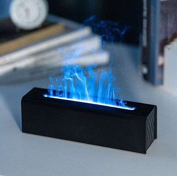 Зволожувач повітря, аромадифузор портативний з імітацією вогню Kinscoter H3 Nordic Style Flame 200 мл, Black CN12846 фото
