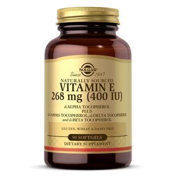 Вітаміни та мінерали Solgar Vitamin E 268 mg (400 IU) Mixed Tocopherols, 250 капсул CN12420 фото