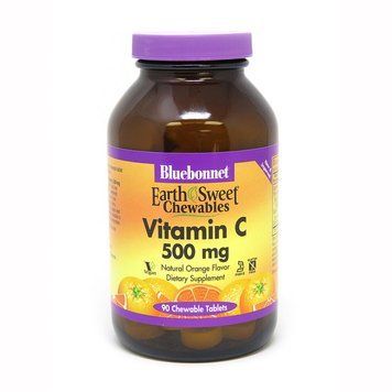 Вітаміни та мінерали Bluebonnet Nutrition Earth Sweet Chewables Vitamin С 500 mg, 90 жувальних таблеток CN3971 фото