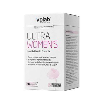 Вітаміни та мінерали VPLab Ultra Women's Multivitamin, 90 каплет CN1429 фото