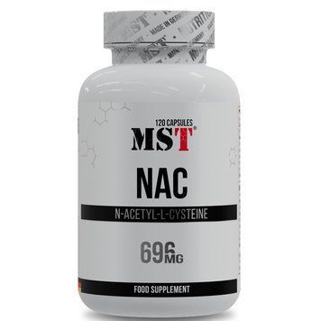 N-ацетил L-цистеїн MST Nutrition NAC, 120 капсул для захісту печінки та виведення токсинів CN16134 фото