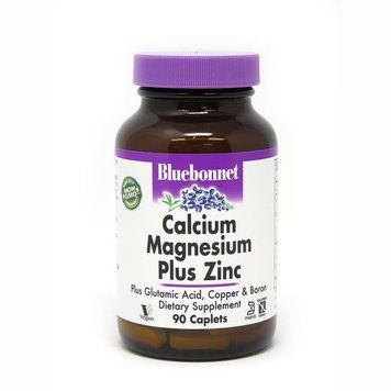 Вітаміни та мінерали Bluebonnet Nutrition Calcium Magnesium plus Zinc, 90 каплет CN6487 фото