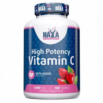 Вітаміни та мінерали Haya Labs Vitamin C with Rose Hips 1000 mg High Potency, 100 таблеток CN10231 фото