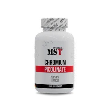 Вітаміни та мінерали MST Nutrition Chromium Picolinate, 200 капсул CN15418 фото