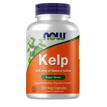 Вітаміни та мінерали NOW Kelp 325 mcg, 250 вегакапсул CN4491 фото