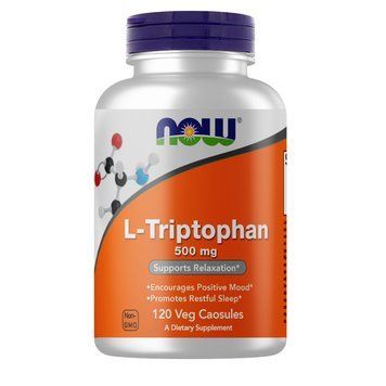 Амінокислота NOW L-Tryptophan 500 mg, 120 вегакапсул CN4392 фото