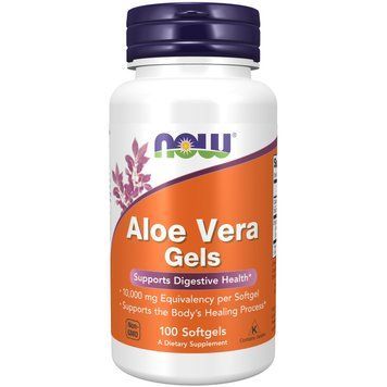 Натуральна добавка NOW Aloe Vera gels, 100 капсул CN9626 фото