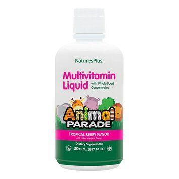 Вітаміни та мінерали Natures Plus Animal Parade Miltivitamin Liquid, 887 мл - Тропічні ягоди CN14285-1 фото