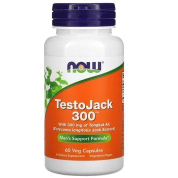 Стимулятор тестостерону NOW Testo Jack 300, 60 вегакапсул CN4266 фото