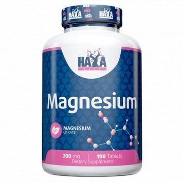 Вітаміни та мінерали Haya Labs Magnesium Citrate 200 mg, 100 таблеток CN10235 фото
