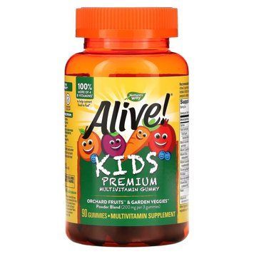Вітаміни та мінерали Nature's Way Alive! Multi-Vitamin for Children Gummies, 90 желейок CN7426 фото