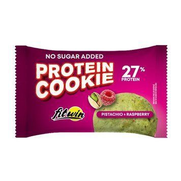 Протеїнове печиво FitWin Protein Cookie 27%, 40 грамів - Фісташка-малина CN20116-1 фото