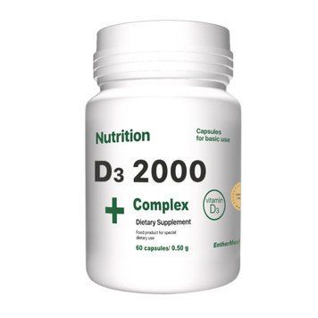 Вітаміни та мінерали EntherMeal D3 2000 Complex+, 60 капсул CN7549 фото