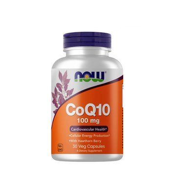 Натуральна добавка NOW CoQ-10 100 mg, 30 вегакапсул CN2706 фото