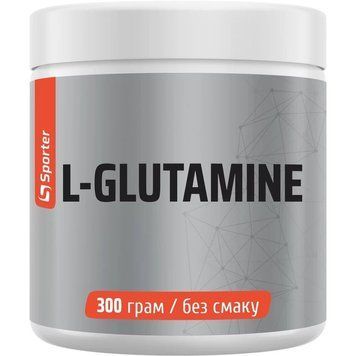 L-глютамін Sporter L-Glutamine Powder, 300 грам для підтримки травної системи CN14452 фото