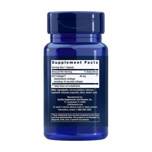 Колаген Life Extension NT2 Collagen, 60 капсул для підтримки суглобів CN14103 фото