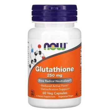Амінокислота NOW Glutathione 250 mg, 60 вегакапсул CN11200 фото