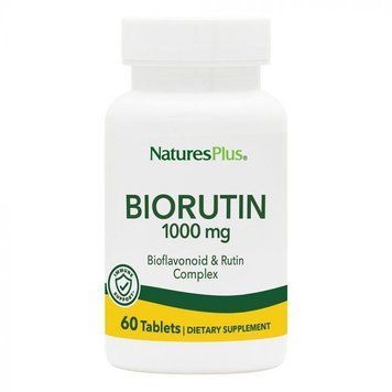 Вітаміни та мінерали Natures Plus BioRutin 1000 mg, 60 таблеток CN11682 фото