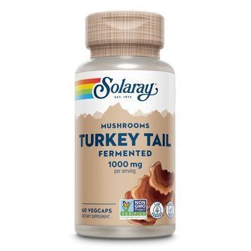 Натуральна добавка Solaray Org Grown Fermented Turkey Tail 1000 mg, 60 вегакапсул CN20549-1 фото