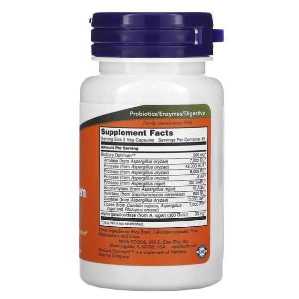 Пробіотики і пребіотики NOW Optimal Digestive System, 90 вегакапсул CN11555 фото