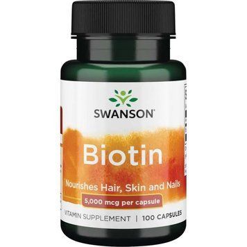 Вітаміни та мінерали Swanson Biotin 5000 mcg, 100 капсул CN7231 фото