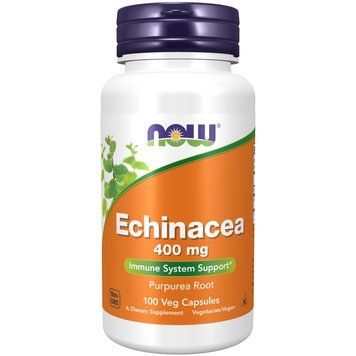 Натуральна добавка NOW Echinacea 400 mg, 100 вегакапсул CN10574 фото