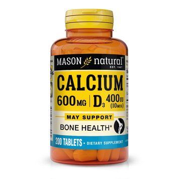 Вітаміни та мінерали Mason Natural Calcium 600 mg mg Plus Vitamin D3, 200 таблеток CN11331 фото