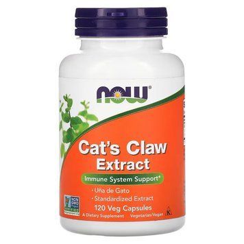 Натуральна добавка NOW Cat's Claw Extract, 120 вегакапсул CN10256 фото