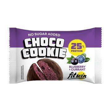 Протеїнове печиво FitWin Protein Cookie 25% Glazed, 40 грамів - Чорниця-смородина CN20122-1 фото