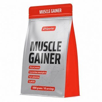 Гейнер Sporter Muscle Gainer, 1 кг - Солона карамель CN20335-4 фото