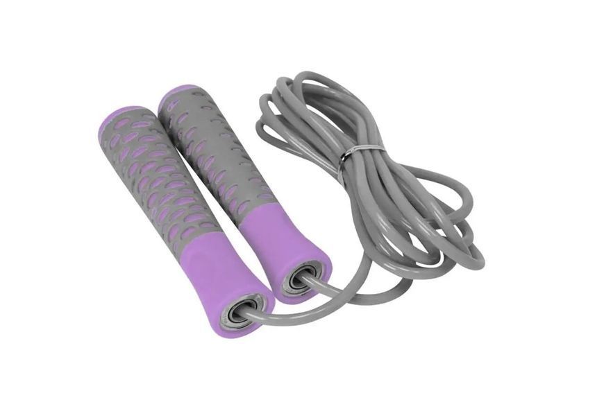 Скакалка Power Play 4206 2.75 м, Grey/Purple CN14786 фото
