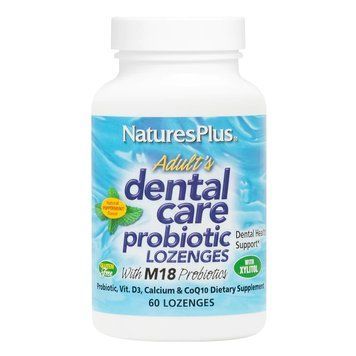 Пробіотики і пребіотики Natures Plus Adults Dental Care Probiotic, 60 льодяників CN11913 фото