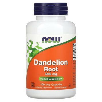 Натуральна добавка NOW Dandelion Root 500 mg, 100 вегакапсул CN10369 фото