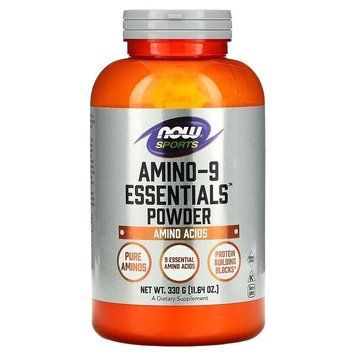 Амінокислота NOW Amino-9 Essentials Powder, 330 грам CN8702 фото
