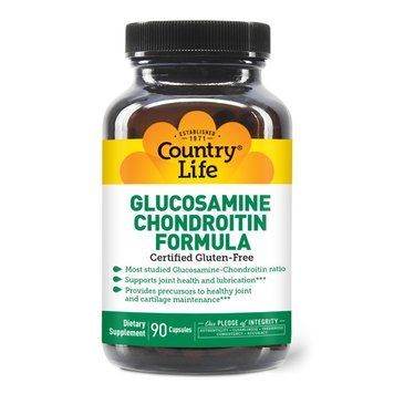 Препарат для суглобів і зв'язок Country Life Glucosamine Chondroitin Formula, 90 капсул CN7811 фото