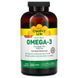 Жирні кислоти Country Life Omega-3 1000 mg Natural, 300 капсул CN10607 фото 1