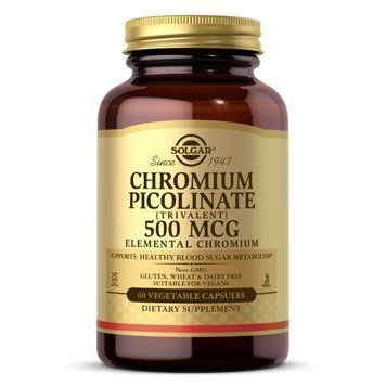 Вітаміни та мінерали Solgar Chromium Picolinate 500 mcg, 60 вегакапсул CN6073 фото
