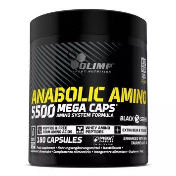 Амінокислота Olimp Sport Nutrition Anabolic Amino 5500, 180 капсул CN15587 фото