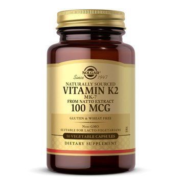 Вітаміни та мінерали Solgar Vitamin K2 100 mcg, 50 вегакапсул CN12441 фото