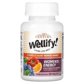 Вітаміни та мінерали 21st Century Wellify! Women's Energy, 65 таблеток CN9487 фото
