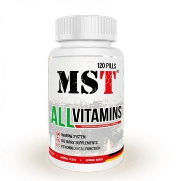 Вітаміни та мінерали MST Nutrition AllVitamins, 120 таблеток CN7163 фото