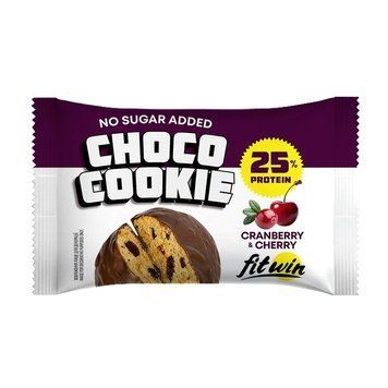 Протеїнове печиво FitWin Protein Cookie 25% Glazed, 40 грамів - Вишня-журавлина CN20126-1 фото