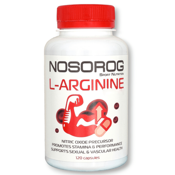 Амінокислота Nosorog L-Arginine 500mg, 120 капсул CN8705 фото