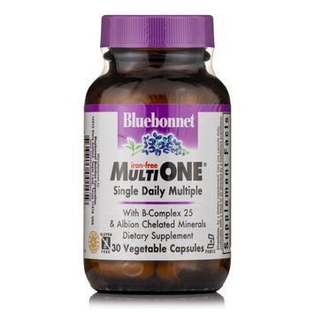 Вітаміни та мінерали Bluebonnet Nutrition Multi ONE Iron free, 30 вегакапсул CN8160 фото