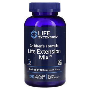 Вітаміни та мінерали Life Extension Children's Formula Life Extension Mix, 120 жувальних таблеток для дітей CN16473 фото