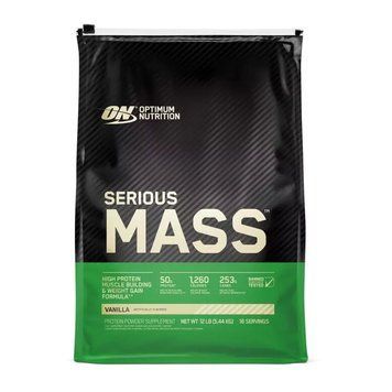 Гейнер Optimum Nutrition Serious Mass Europe, 5.45 кг - Ваніль CN15872-4 фото