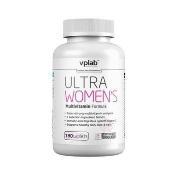Вітаміни та мінерали VPLab Ultra Women's Multivitamin, 180 каплет CN5457 фото